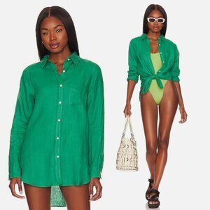 COPY - Monday swimwear button up in Jade size P/S